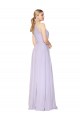 Inexpensive High Neck Halter Shirred Chiffon Prom Dress UK