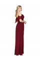 Inexpensive Cold Shoulder Long Mermaid Chiffon Prom Dress with Straps UK