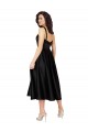 Inexpensive Short Square Neck Satin Cocktail Prom Dress / Homecoming Dress with Beading UK