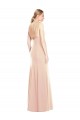 Inexpensive V-Spaghetti Strap Open Back Bateau Neck Trumpet Prom Dress UK