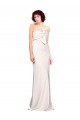 Inexpensive Strapless Crepe Fitted Prom Dress with Twist Bow UK