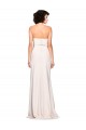 Inexpensive Strapless Crepe Fitted Prom Dress with Twist Bow UK