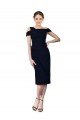 Inexpensive Draped Cross Shoulder Stretch Crepe Cocktail Prom Dress / Homecoming Dress UK