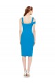 Inexpensive Sleeveless Crepe Cocktail Prom Dress / Homecoming Dress with Keyhole Off The Shoulder Detailing UK