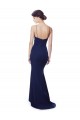 Inexpensive Deep V-Neck Spaghetti Straps Mermaid Crepe Prom Dress UK