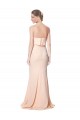 Inexpensive High Neck Strapless Long Crepe Maxi Prom Dress with Overlay UK