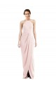 Inexpensive Halter Draped Tulip Skirt Maxi Prom Dress UK