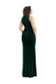 Inexpensive Square Neck Long Velvet Maxi Prom Dress UK